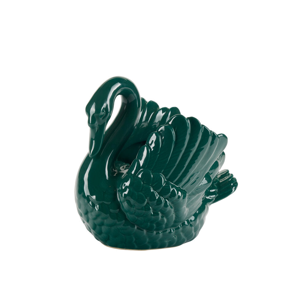 Svane urtepotteskjuler, mørkegrøn - H20,5 cm